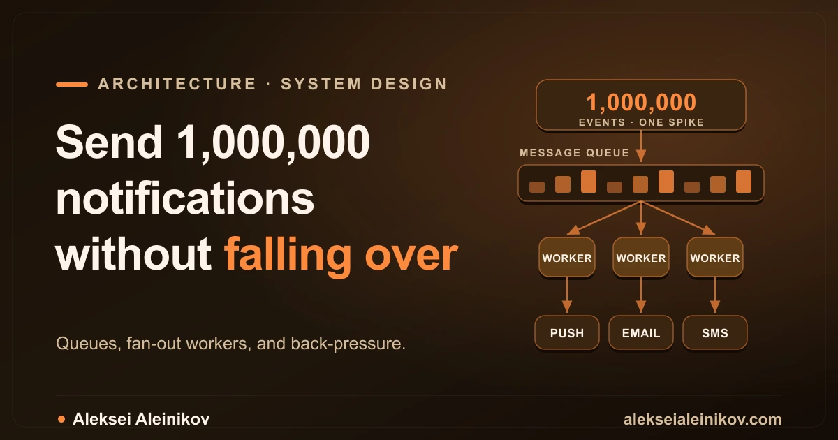 How to Send 1,000,000 Notifications Without Falling Over