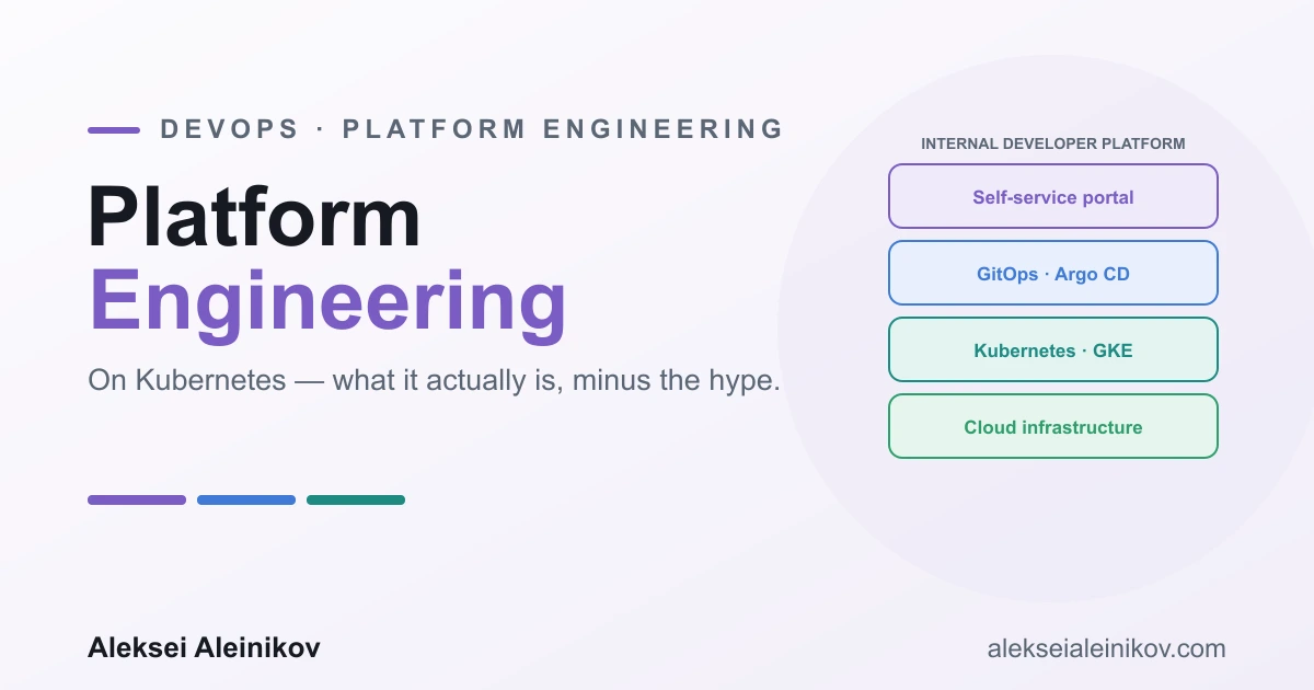 Platform Engineering on Kubernetes: What It Actually Is (and How to Build the Platform)